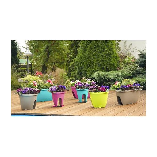 Balconia OVI korláthoz való terrakotta kaspó, hossza 60 cm