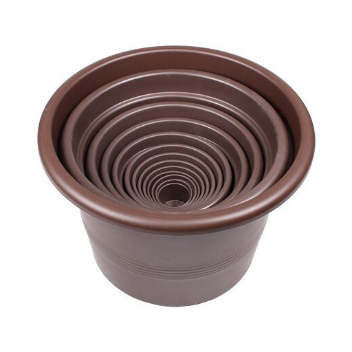 Campanula flower pot brown diameter 11 cm