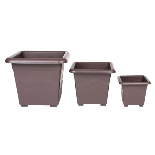 Quattro flower pot brown length 40 cm