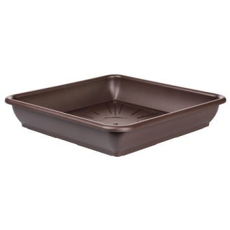 Quattro saucer for flower pot brown length 20 cm