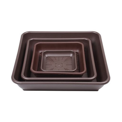 Quattro saucer for flower pot brown length 30 cm