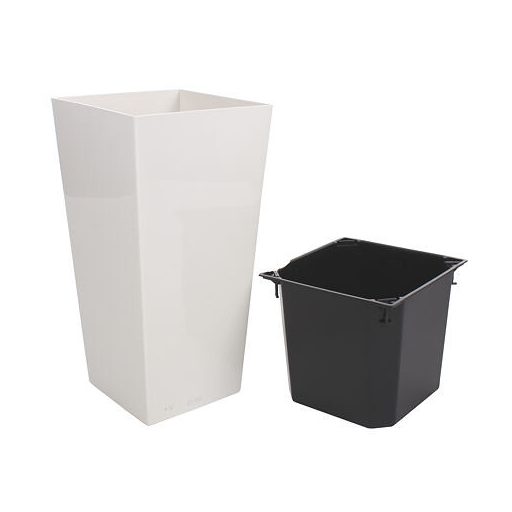 Elise Lesk díszes virágcserép fehér átmérőjű 15 cm