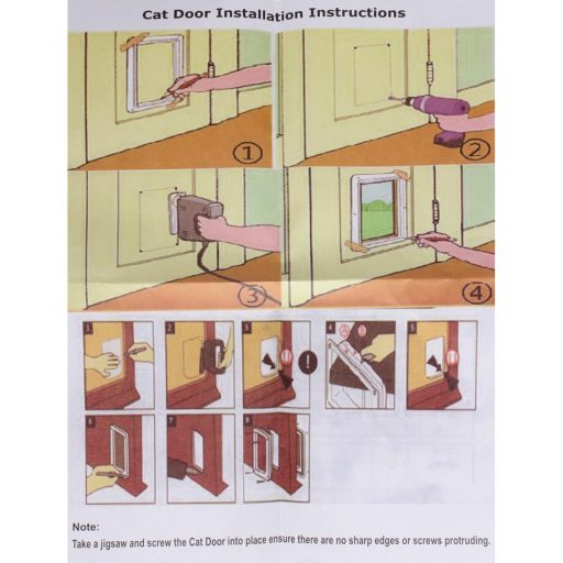 Pet Gate pet door white dimension L