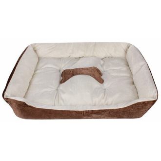 Comfy dog bed brown dimension L