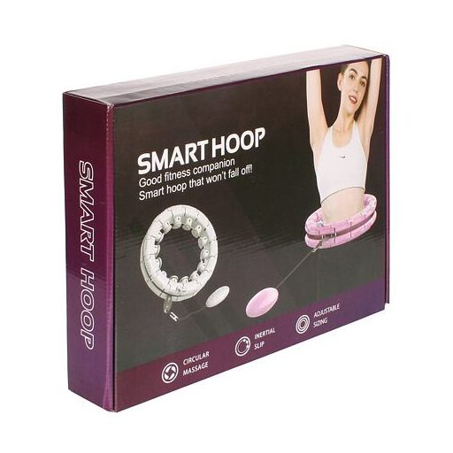 Hula Hoop masszázs torna karika rózsaszín változat 42439