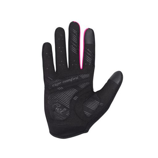 Paola+ kerékpáros kesztyű fekete-rózsaszín ruházat L-es méret