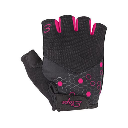 Betty kerékpáros kesztyű fekete-rózsaszín ruházat S-es méret