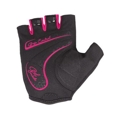 Betty kerékpáros kesztyű fekete-rózsaszín ruházat M-es méret