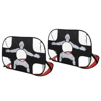   Pop Up összehajtható focikapu szett célzófallal, 120x80 cm