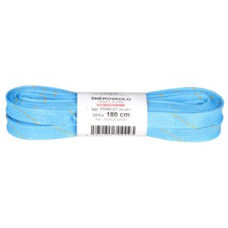   PHW-10 jégkorcsolya cipőfűző, viaszolt, világoskék, 180 cm hosszú