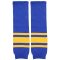 Motor ice hockey socks blue-yellow packaging 1 pair