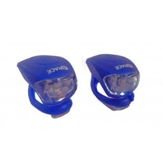 Kerékpár lámpa szett elöl/hátul kék változat 26922