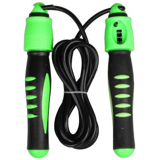   Calorie jum rope with counter, adjustable length green variant 25247