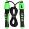 Calorie jum rope with counter, adjustable length green variant 25247
