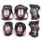 Junior Deluxe pads for roller skates, set black-pink clothing size L