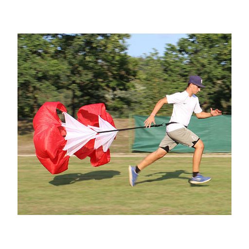 Dupla ellenállású fékező ejtőernyő piros változat 32363