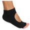 grippy S2 yogal socks, fingerless black variant 35967