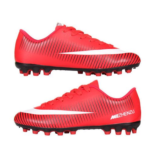 Férfi stoplis focicipő, piros, 39-es EU méret