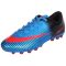 Férfi stoplis focicipő, kék, 37-es EU méret