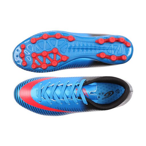 Férfi stoplis focicipő kék színben, 41-es méret