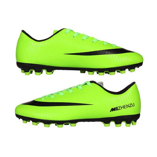 Férfi stoplis focicipő, zöld, 40-es EU méret