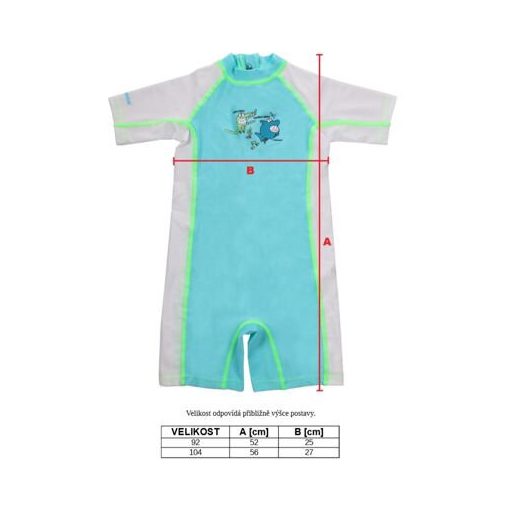 Junior Suit UV fürdőruha rózsaszín ruházat 104-es méret