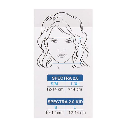 Spectra 2.0 KID diving mask turquoise dimension L