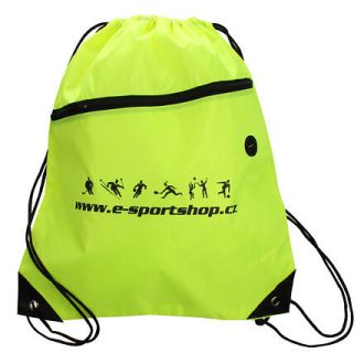   Jógatáska logóval ellátott sporttáska fluo zöld változat 38279