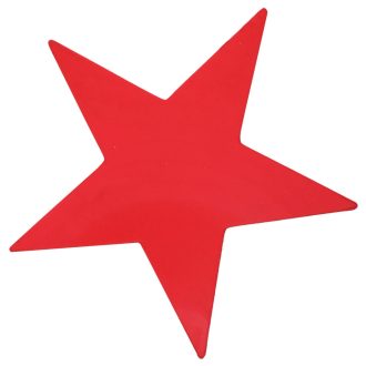 Csillag alakú padlójelzés piros változat 41508