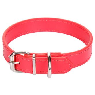 Kutyapóráz, piros, M-es méretű nyakörv