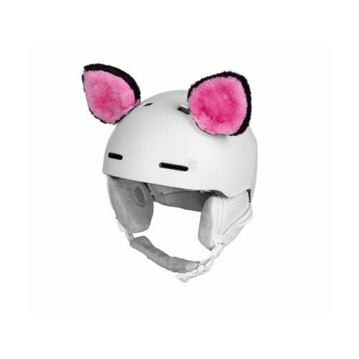 Vicces készlet sisak dekoráció rózsaszín-fekete változat 40441