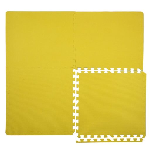 Colored Puzzle fitness pad yellow packaging 4 pcs