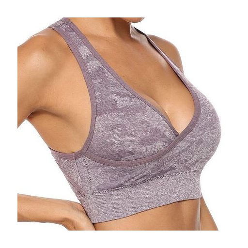 Cut Bra sportmelltartó lila ruházat M-es méret