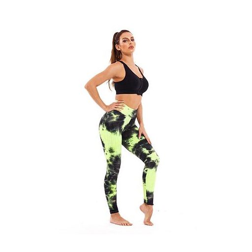 Jóga Színes sportleggings sárga ruházat M-es méret