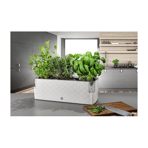 Cobble Trio önöntöző virágcserép fehér változat 41051