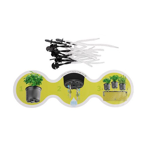 Cobble Trio önöntöző virágcserép fehér változat 41051