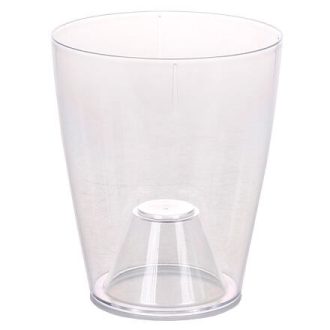 Ornella díszes virágcserép átlátszó átmérő 15 cm