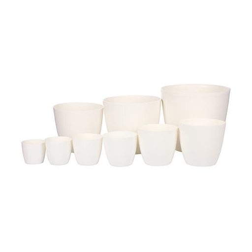 Ella Mat díszes virágcserép fehér átmérőjű 10 cm