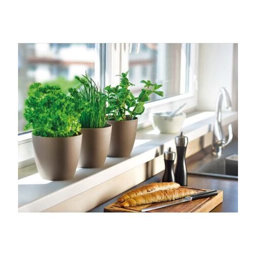 Ella Mat díszes virágcserép fehér átmérőjű 13 cm