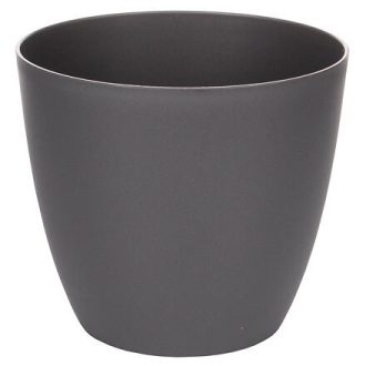 Ella Mat díszes virágcserép antracit átmérő 11 cm