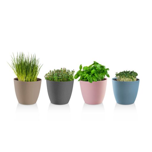 Ella Mat decorative flower pot anthracite diameter 13 cm