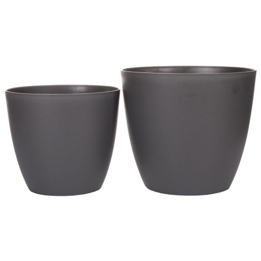 Ella Mat decorative flower pot anthracite diameter 13 cm