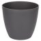 Ella Mat díszes virágcserép antracit átmérő 15 cm