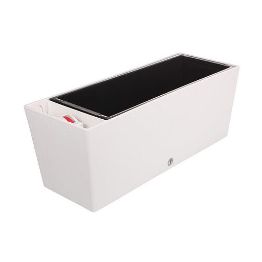 Supreme önöntözős erkélyláda fehér, hossza 75 cm