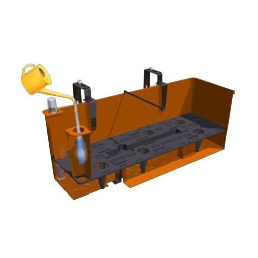 Gardenie Smart önöntöző ablakláda terrakotta hosszúság 60 cm