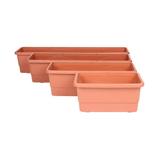 Gardenie Smart önöntöző ablakláda terrakotta hosszúság 60 cm