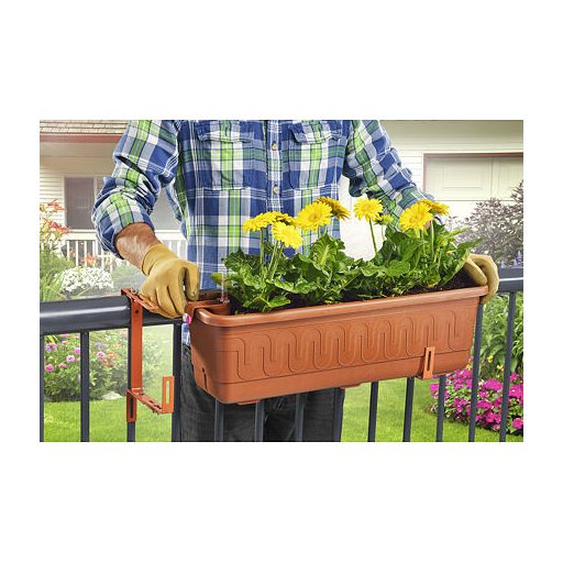 Fantazie Smart self-irrigation window box terracotta length 80 cm