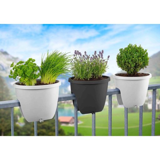Balconia OVI railing pot anthracite length 60 cm