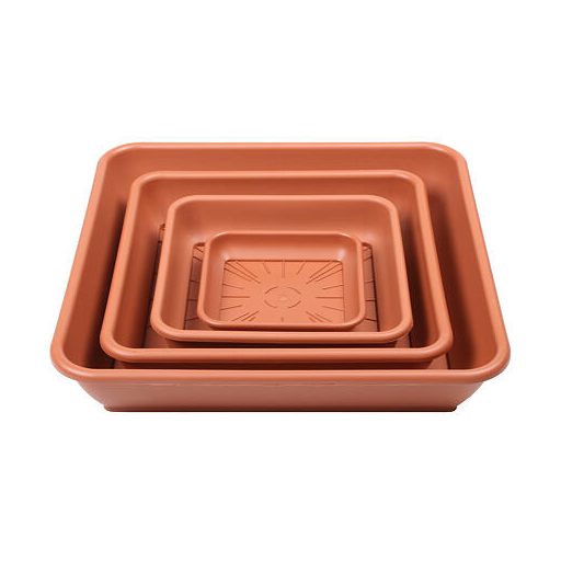 Quattro csészealj virágcserépbe terrakotta hosszúság 30 cm