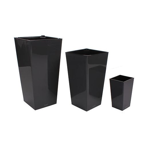 Elise Lesk díszes virágcserép antracit átmérő 25 cm